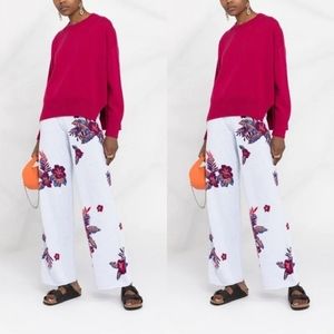 NWT Women's Philosophy Crewneck Sweater Fuschia Hot Pink Preppy Cozy Size XL